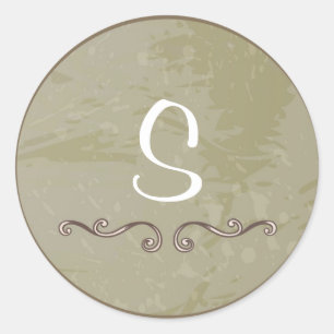 20 - 1,5 Envelope Seal  Vinyard Ronde Sticker