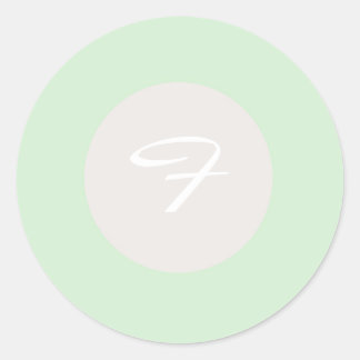 20 - 1,5-enveloppen: groen en orchidee ronde sticker