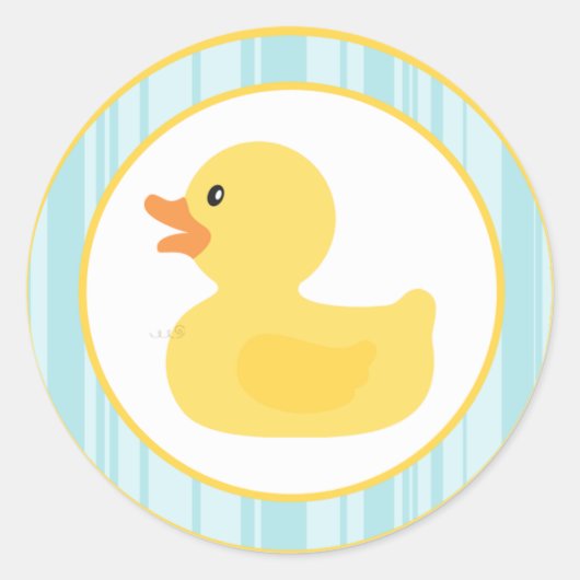 20 - 1.5"Envelopverbinding Rubber Ducky Bubbles Ronde Sticker (Voorkant)