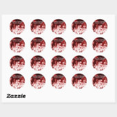 20 - 1,5" Favor Stickers Blood Splatter Vampire Go (Vel)