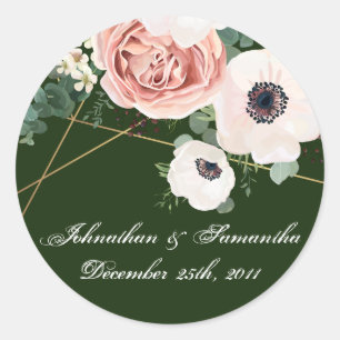 20 - 1.5"Favor Stickers Geometrische Tuinjager