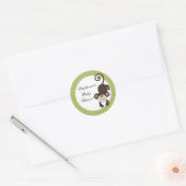 20 - 1,5" Favor Stickers Monkey Time Zoo Animal (Enveloppe)