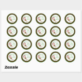 20 - 1,5" Favor Stickers MonkeySwing Jungle Safar (Feuille)