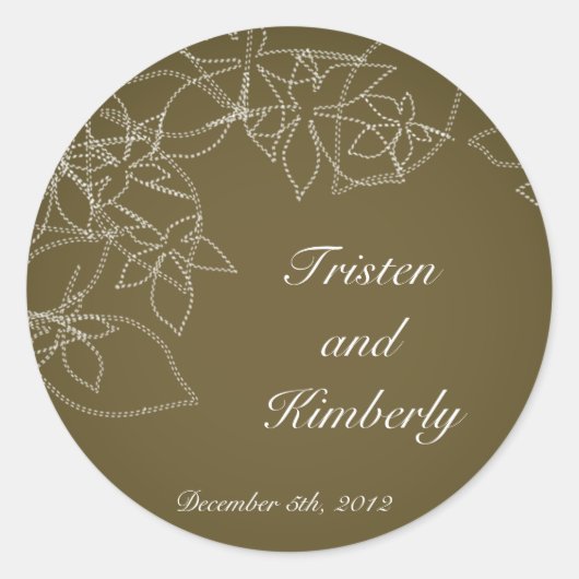 20 - 1.5" Favoriete Stickers Herfst Bloemen Herfst (Voorkant)