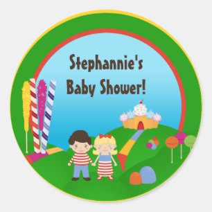 20 - 1,5" Favour Stickers Crème glacée de la terre