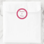 20 - 1,5" Favour Stickers Inséparables Pink Stripe (Sac)