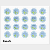 20 - 1,5" Favour Stickers Turtle Reef Ocean Sea (Feuille)