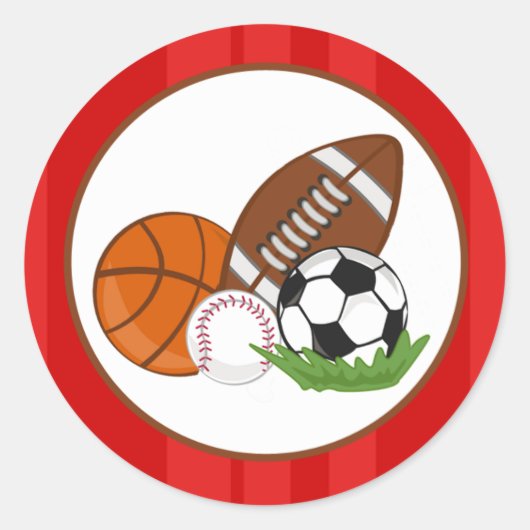 20 - 1,5-inch afdichtingsenvelop All-Star Red Ronde Sticker (Voorkant)