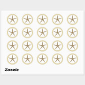 20 - 1,5-inch envelop Seal Sandy Beach Ronde Sticker (Vel)