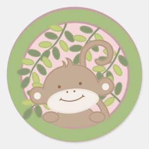 20 - 1,5-inch Envelope Seal Leap Safari Oerwoud Mo Ronde Sticker