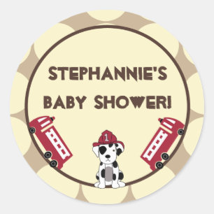 20 - 1,5" Stickers Favor Nojo Fire Engine