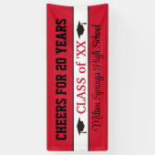 20 ANS ! ! Bannière de réunion de classe de célébr (Vertical)