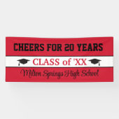 20 ANS ! ! Bannière de réunion de classe de célébr (Horizontal)