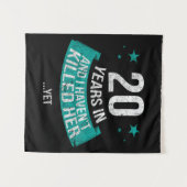 20 ans d'anniversaire de mariage | tapisserie de c (Devant (Horizontal))