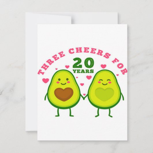 20 ans de mariage| cadeau de mari invitation (Devant)