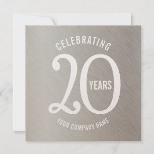 20 ans d'entreprise anniversaire invitations de fê