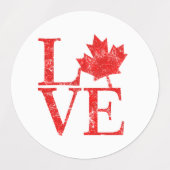 20 Canadese esdoornblad liefde Labels (Design 2)