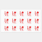 20 Canadese esdoornblad liefde Labels (Vel)