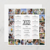 20 Collage Photo Ajouter Votre Carte Calendrier Te (Devant / Derrière)