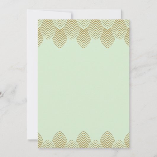 20-dagen Art Deco Bridal Shower Invitation Kaart (Achterkant)