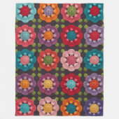 20 Daisy Flower Pattern Throw Blanket  Soft Fleece Deken (Voorkant)