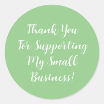 20 dank u kleine Stickers groen wit Schattige chic