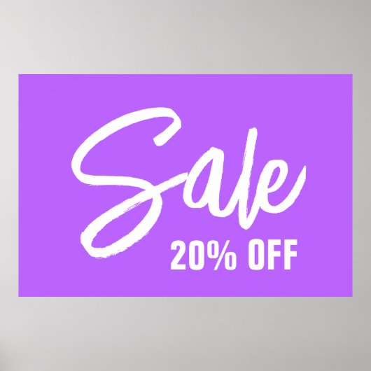 20% de réduction sur la vente Signe, affiche de gr (Devant)