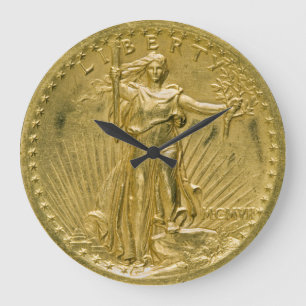 20 Dollar Gold Piece Liberty Sculpture 1907 Grote Klok