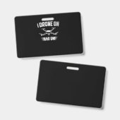 20.Drones voor een dronepiloot Badge (Voor- en achterkant)