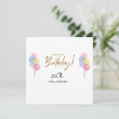 20 E Carte Anniversaire (Debout devant)