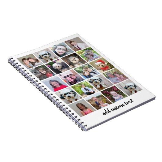 20 Foto collage - Net met Script-tekst - wit Notitieboek (Rechterzijde)