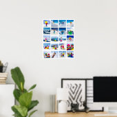 20 Foto Raster Collage Wit Poster (Thuiskantoor)