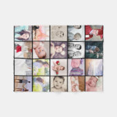20 foto's collage gepersonaliseerd fleece deken (Voorkant (Horizontaal))