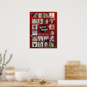 20 Foto's prettig kerstfeest van het team Poster (Keuken)