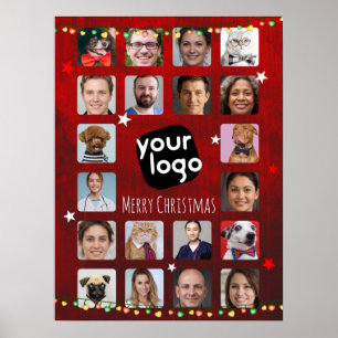 20 Foto's prettig kerstfeest van het team Poster