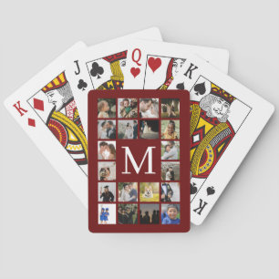 20 Fotoserie of collage met tekst Bourgogne Pokerkaarten