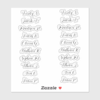 20 gasten Moderne elegante kalligrafie Sticker