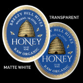20 Gold Skep avec miel Honeybees Honey sur Sticker