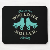 20.Grappig, gewoon een meisje dat van rolschaatsen Muismat (Voorkant)