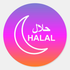 20 Halal Engels Arabisch Zakelijk Ronde Sticker