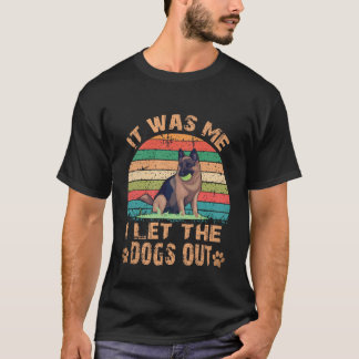 20 Het was ik die de honden losliet Duitse Herder T-shirt