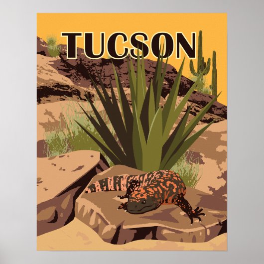 20-inch x16-inch Gila Monster Poster (Voorkant)