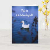 "20 IS GEWELDIG" VERJAARDAG KAART (Gele Bloem)