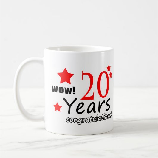 20 jaar gedenkdag koffiemok (Links)