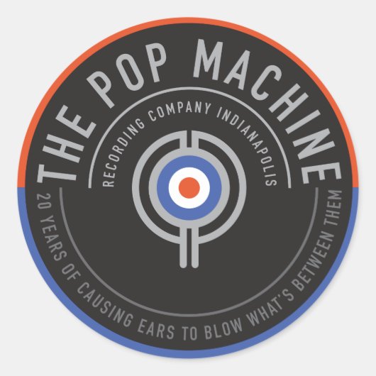 20 jaar gitaar Hoesje Stickers (Voorkant)