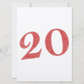 20 jaar jubileum kaart (Achterkant)