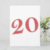 20 jaar jubileum kaart (Staand voorkant)