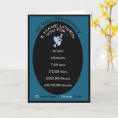 20 jaar Jubileum Kaart (Gele Bloem)