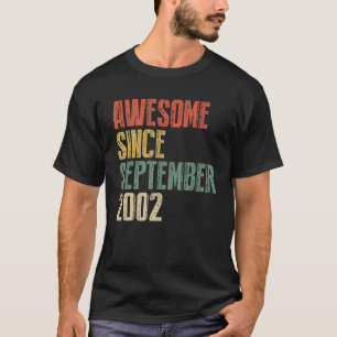 20 jaar oud Geweldige sinds september 2002 20e 2 T-shirt