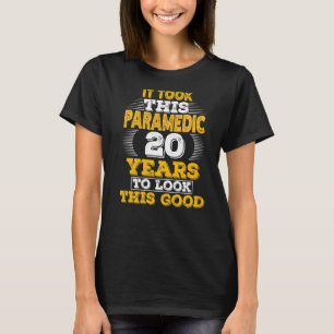 20 jaar oude 20e verjaardag voor een Paramedic T-shirt